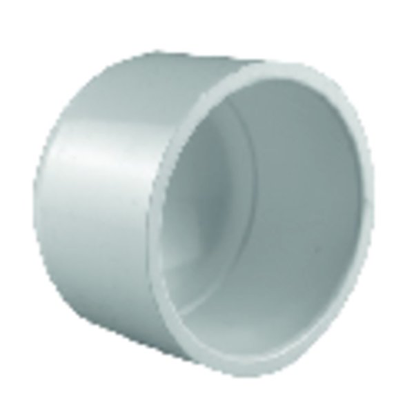 Charlotte Pipe And Foundry Pipe Schedule 40 3/4 in. Socket X 3/4 in. D Socket PVC Cap PVC 02116 0800